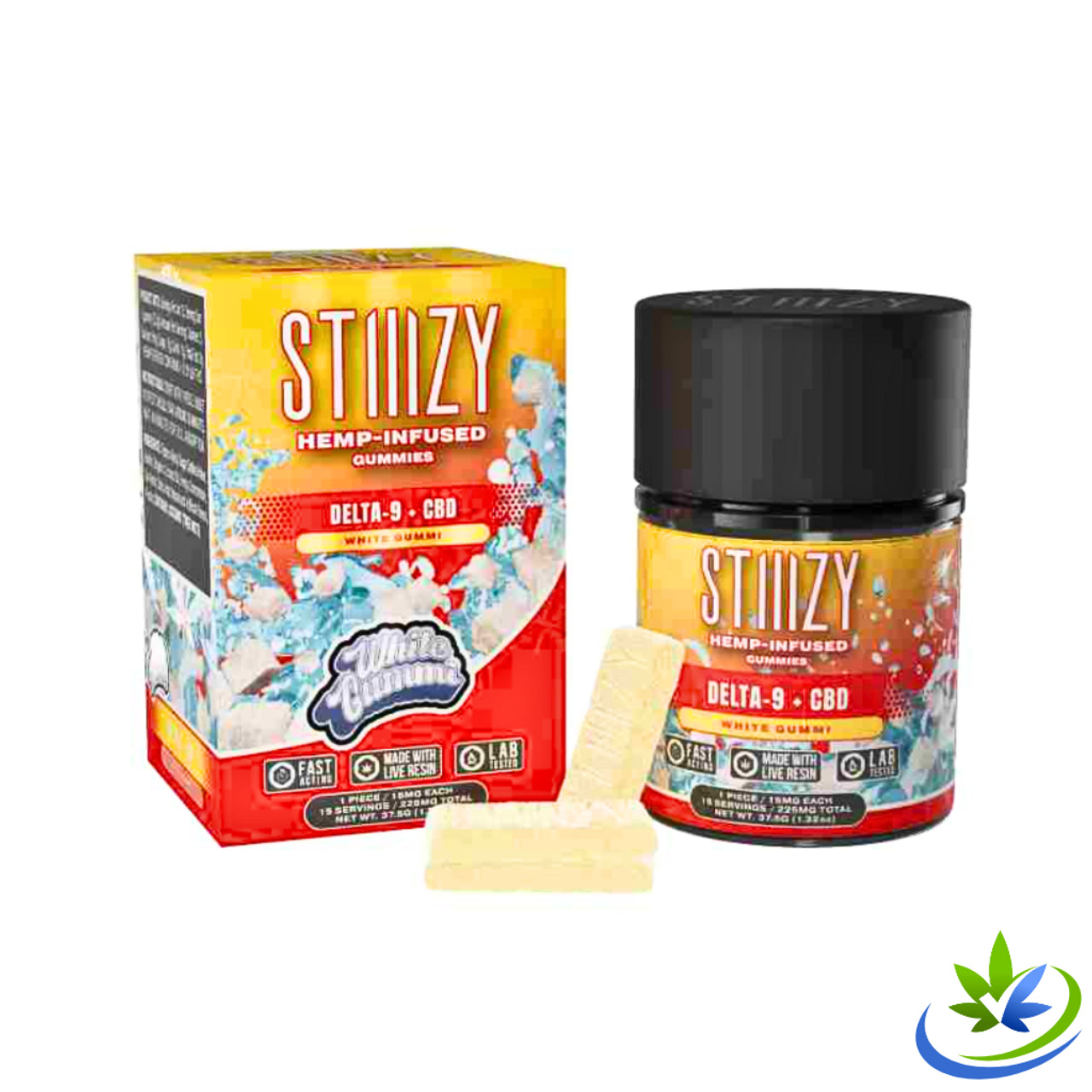 Stiiizy Delta 9 Hemp-Infused Gummies 15 MG Per Gummy(15 Count)