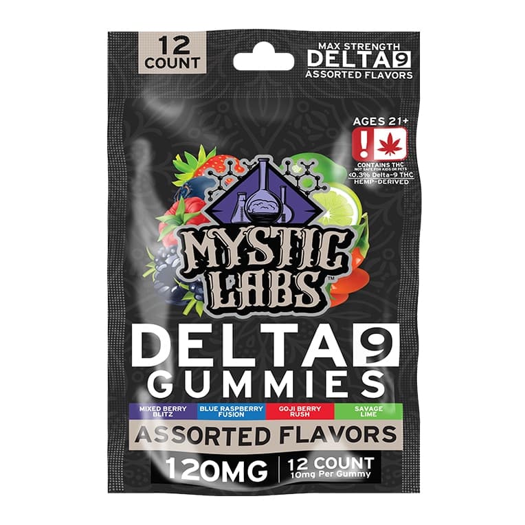 Mystic Labs Delta 9 Gummies 10 MG Per Gummy(12 Count)