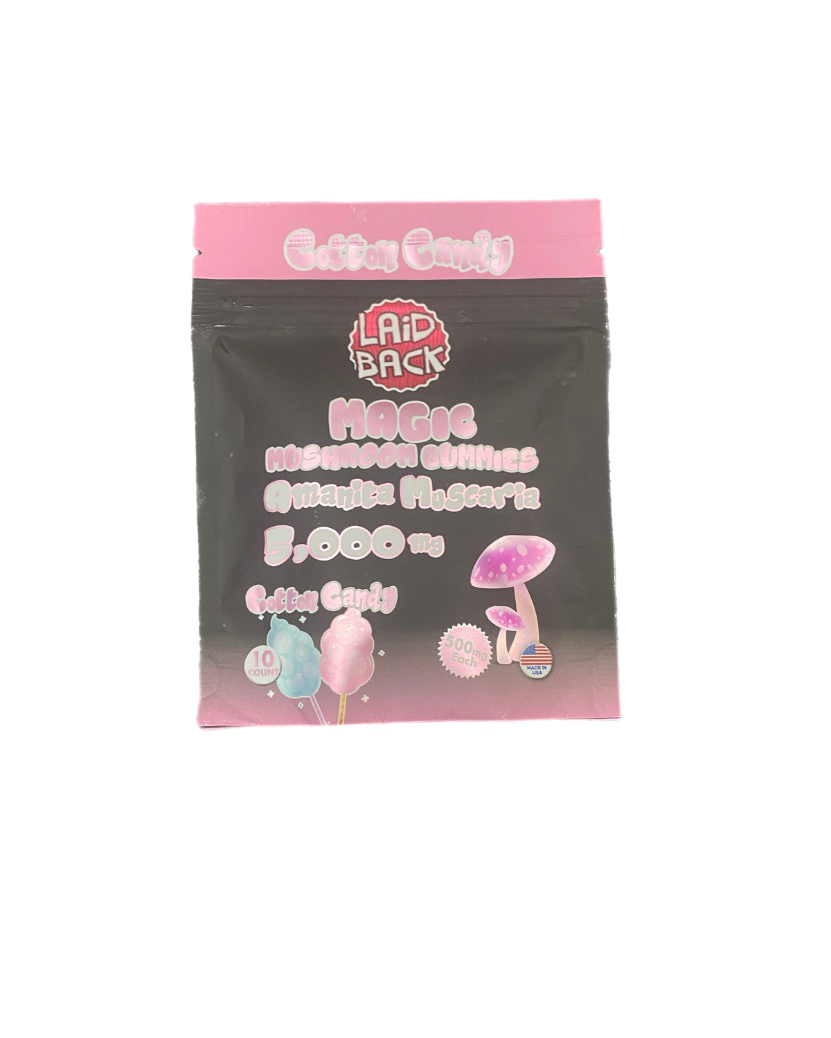 Laid Back Magic Mushrooms 5,000 mg Cotton Candy