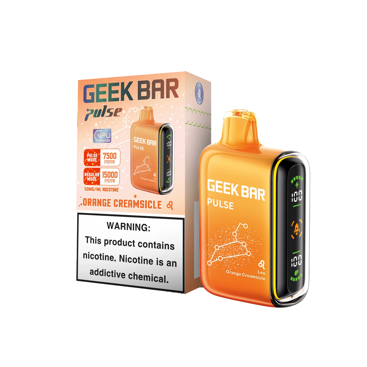 Geek Bar Pulse 15000 Orange Creamsicle