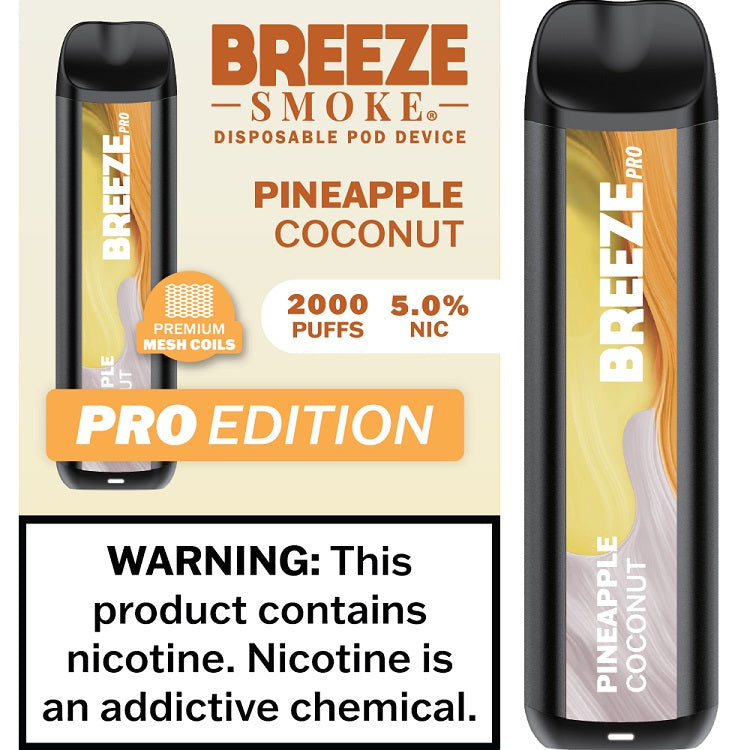 Breeze Smoke Pro 2000 Pineapple Coconut