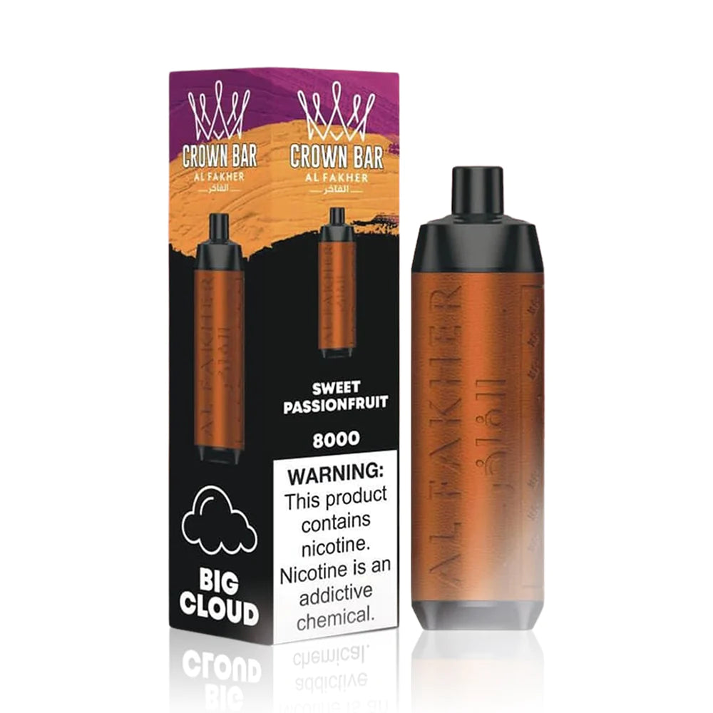 Al Fakher Crown Bar 8000 Sweet Passionfruit Disposable Vape