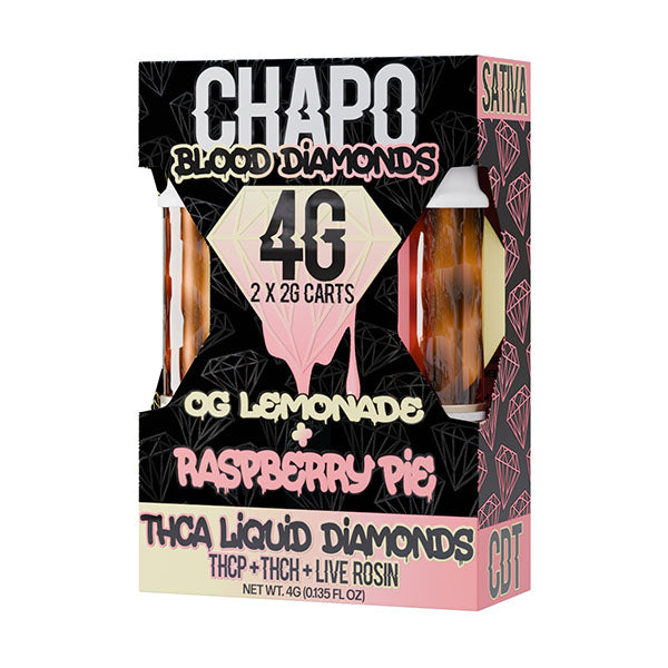 Chapo Blood Diamonds Duo THCA Liquid Diamonds Cartridge 4G