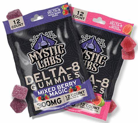 Mystic Labs Delta 8 Gummies 25 MG Per Gummy(12 Count)