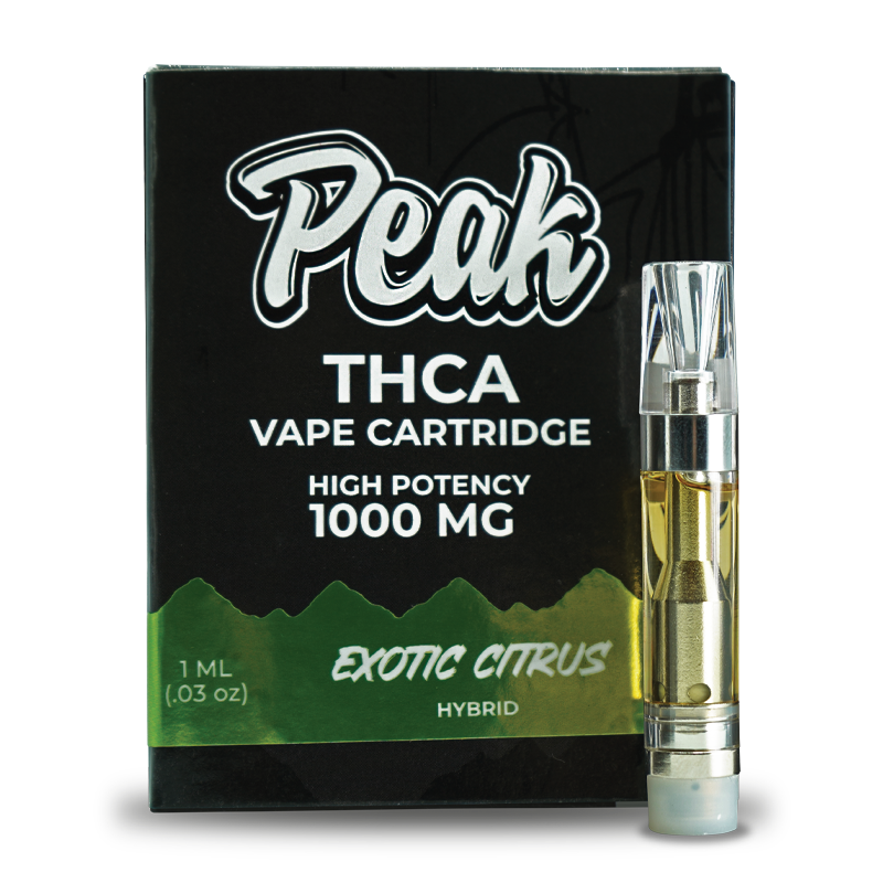 Peak THCA Vape Cartridges High Potency 1000 MG