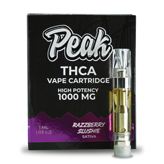 Peak THCA Vape Cartridges High Potency 1000 MG